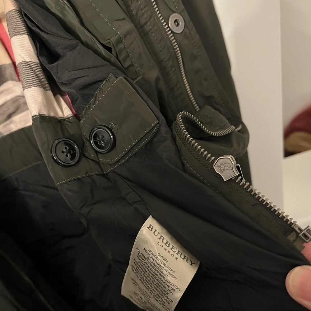 Burberry Dark Olive Military Jacket image 5